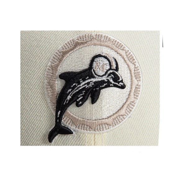 Hat Club Exclusive 7 3/8 NFL Miami Dolphins Chrome Side Patch 50th Anniversary - Picture 4 of 5